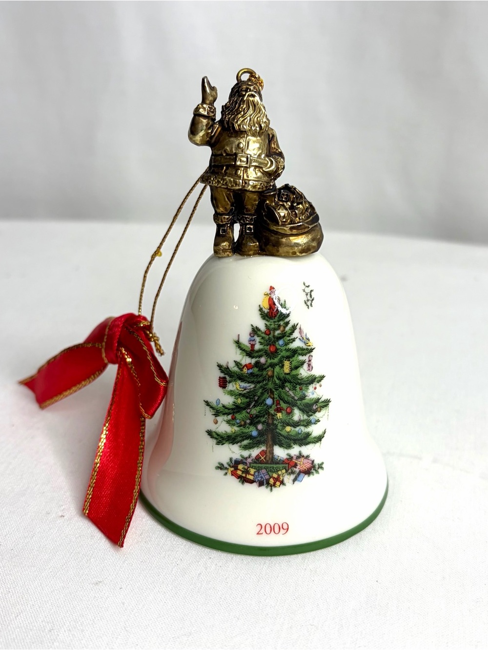 Spode Bell Santa Ornament 2009
